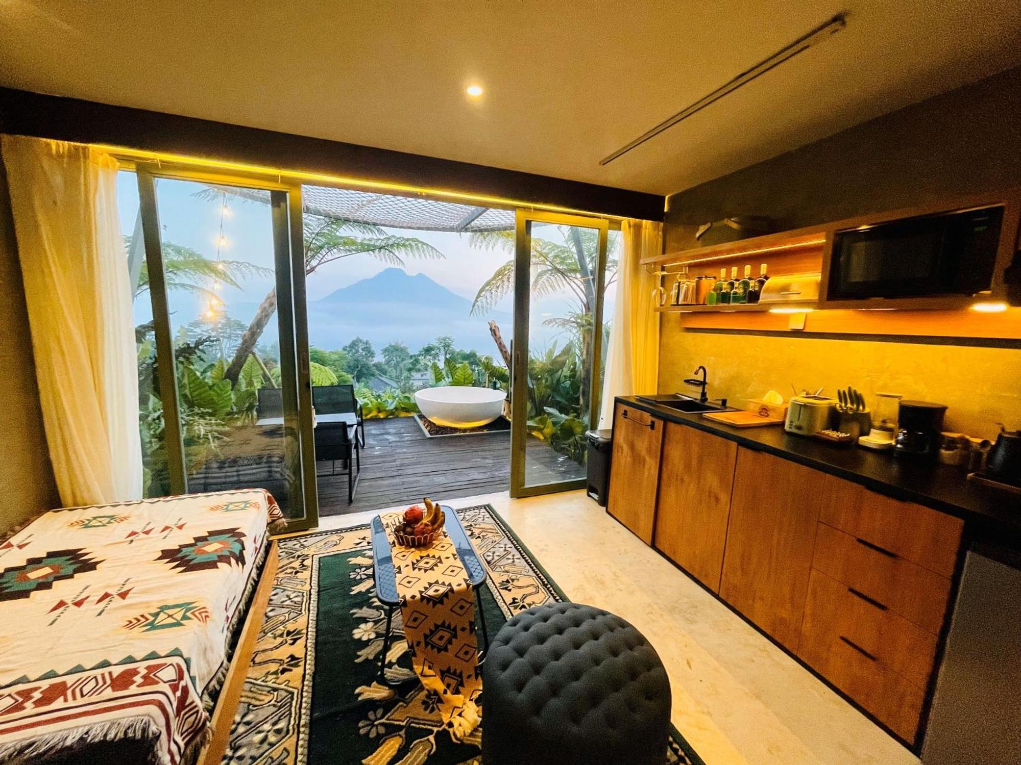 Black Wood Cabin Kintamani Exterior foto