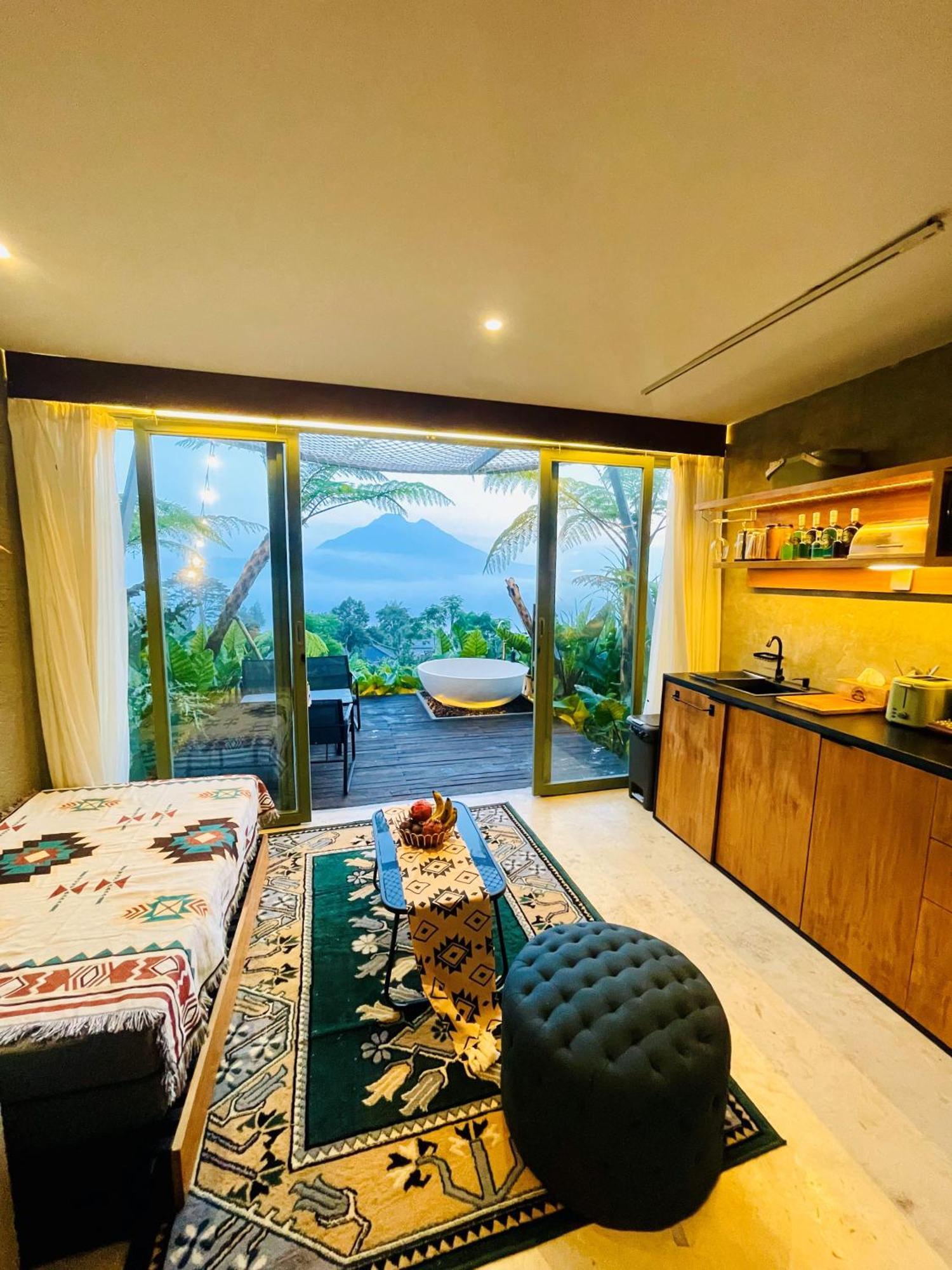 Black Wood Cabin Kintamani Exterior foto